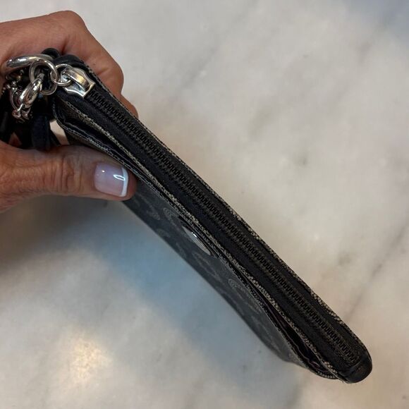 Coach Waverly Opt Art Dotted Saffiano Leather Pouch Clutch Wristlet - Picture 12 of 15